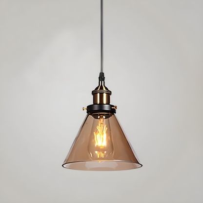 Nordic Simple Clear Glass Bedside Pendant Lighting