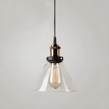 Nordic Simple Clear Glass Bedside Pendant Lighting