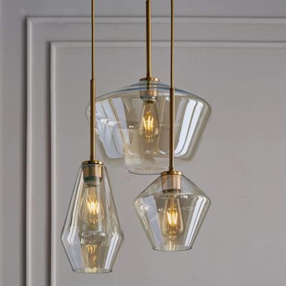 Art Deco Glass Kitchen Pendant Light