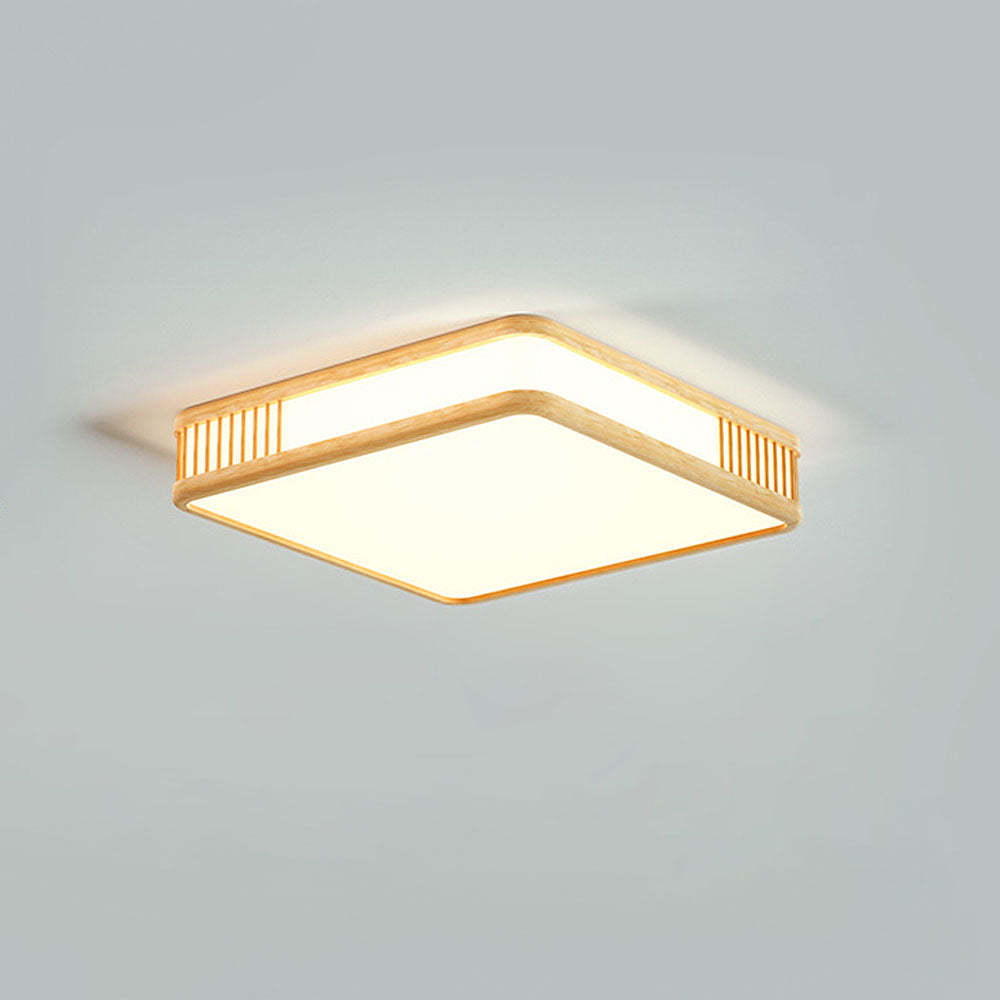 Modern Acrylic Wooden Square LED Ceiling Light