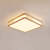 Lampsmodern Modern LED Ceiling Light Fixture Acrylic Wooden Square Ceiling Lamp
