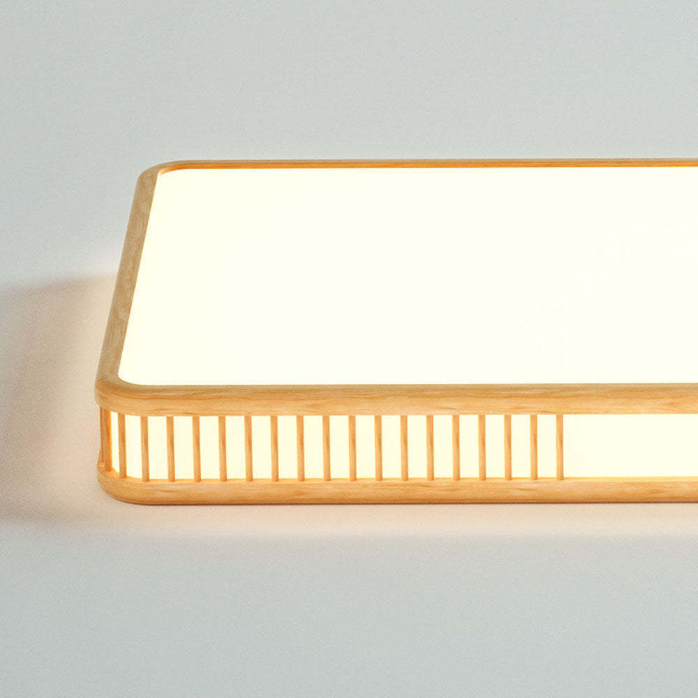 Modern Acrylic Wooden Square LED Ceiling Light