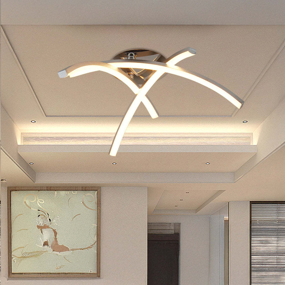 Nordic Creativity Trident Arc Bedroom LED Ceiling Light