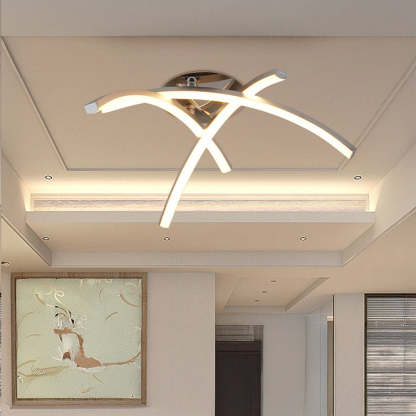 Nordic Creativity Trident Arc Bedroom LED Ceiling Light