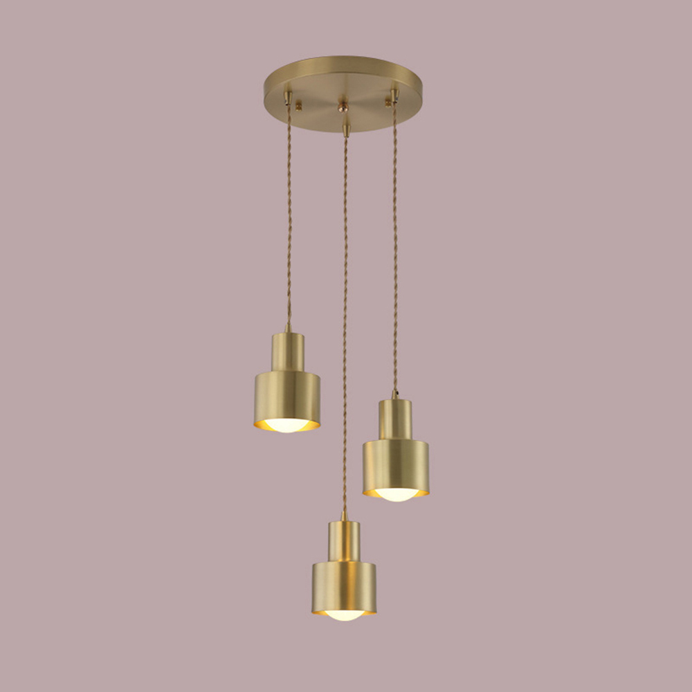 Minimalist Retro Gold Brass Dining Room Pendant Lights