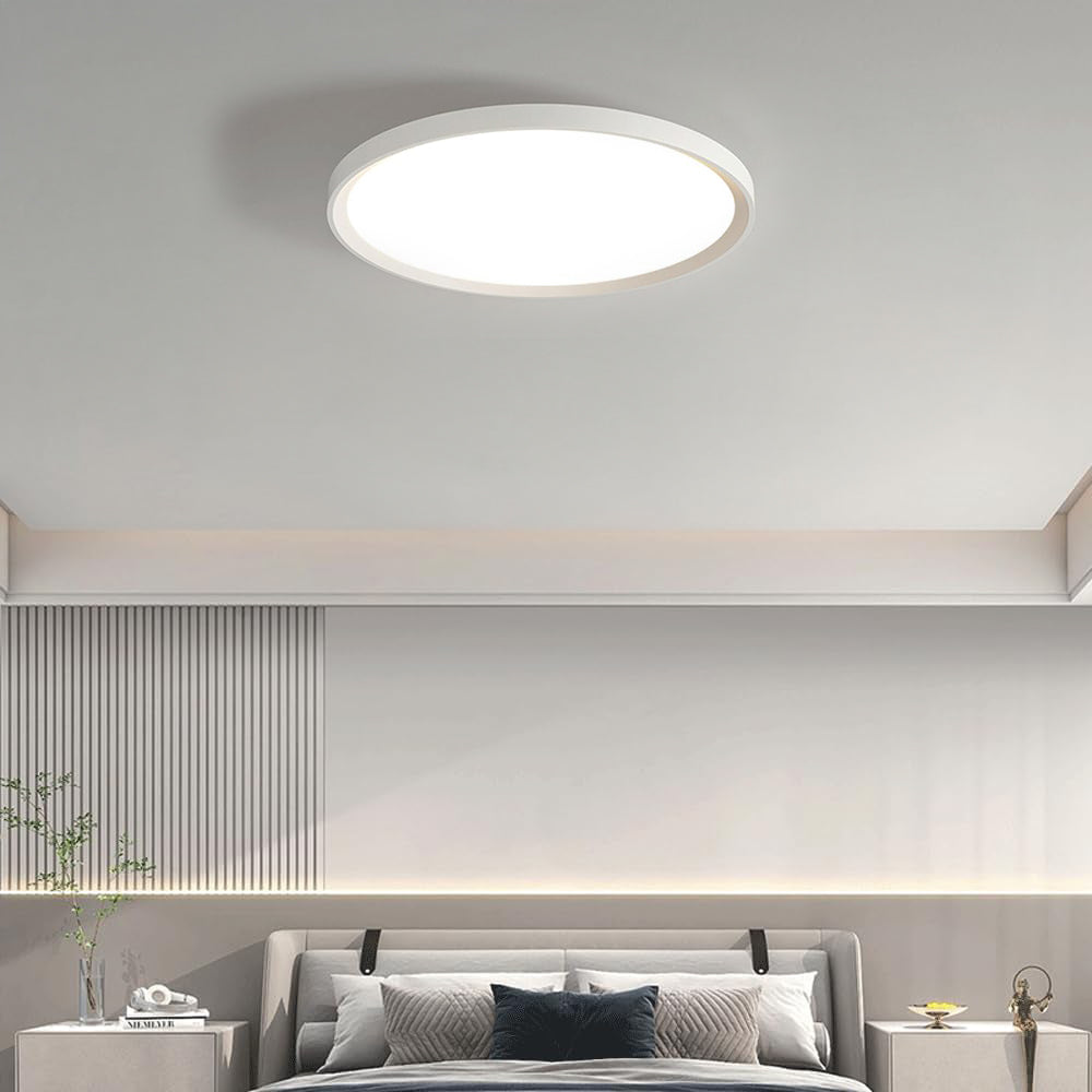 Contemporary Minimal Decor Iron Living Room Flush LED Ceiling Light