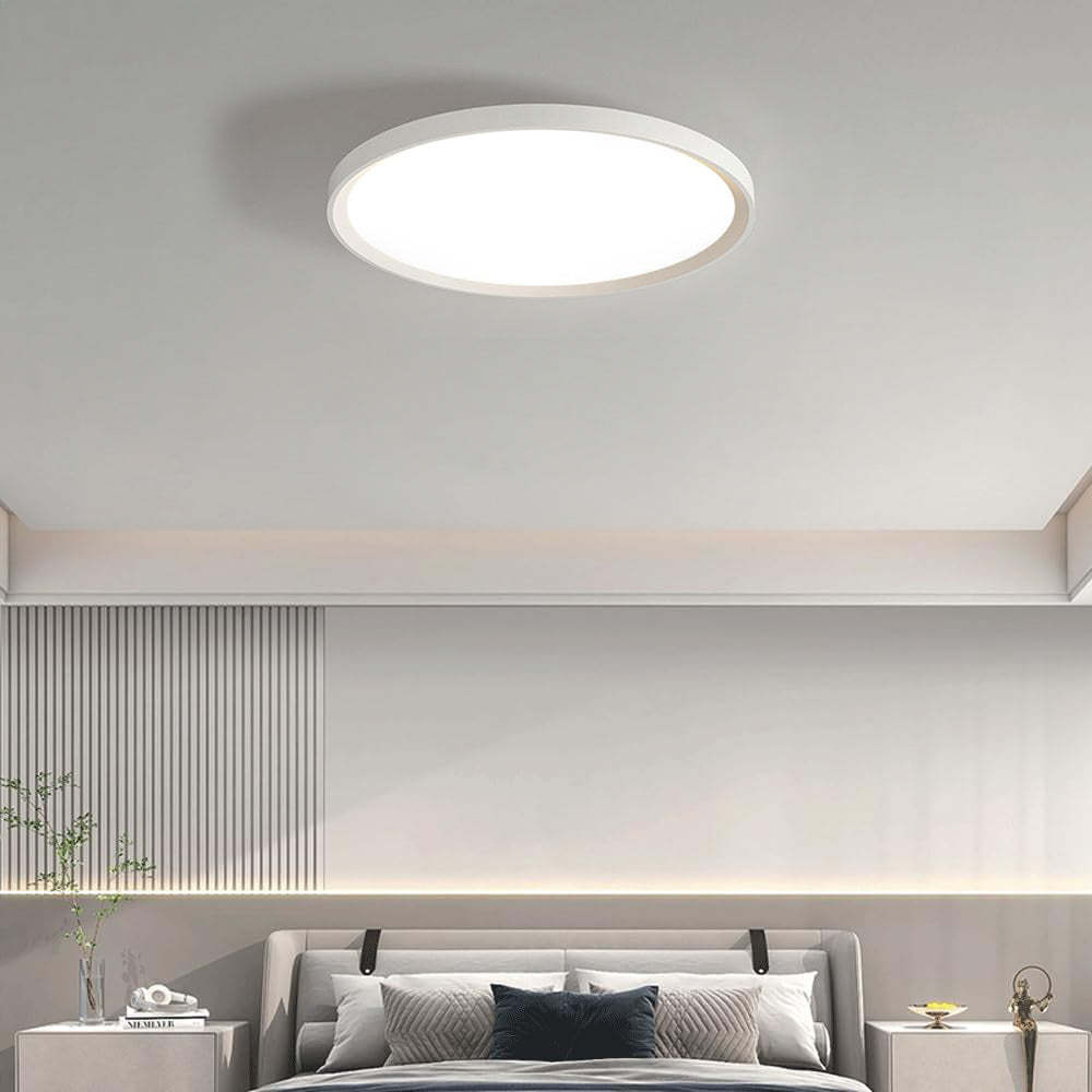 Contemporary Minimal Decor Iron Living Room Flush LED Ceiling Light