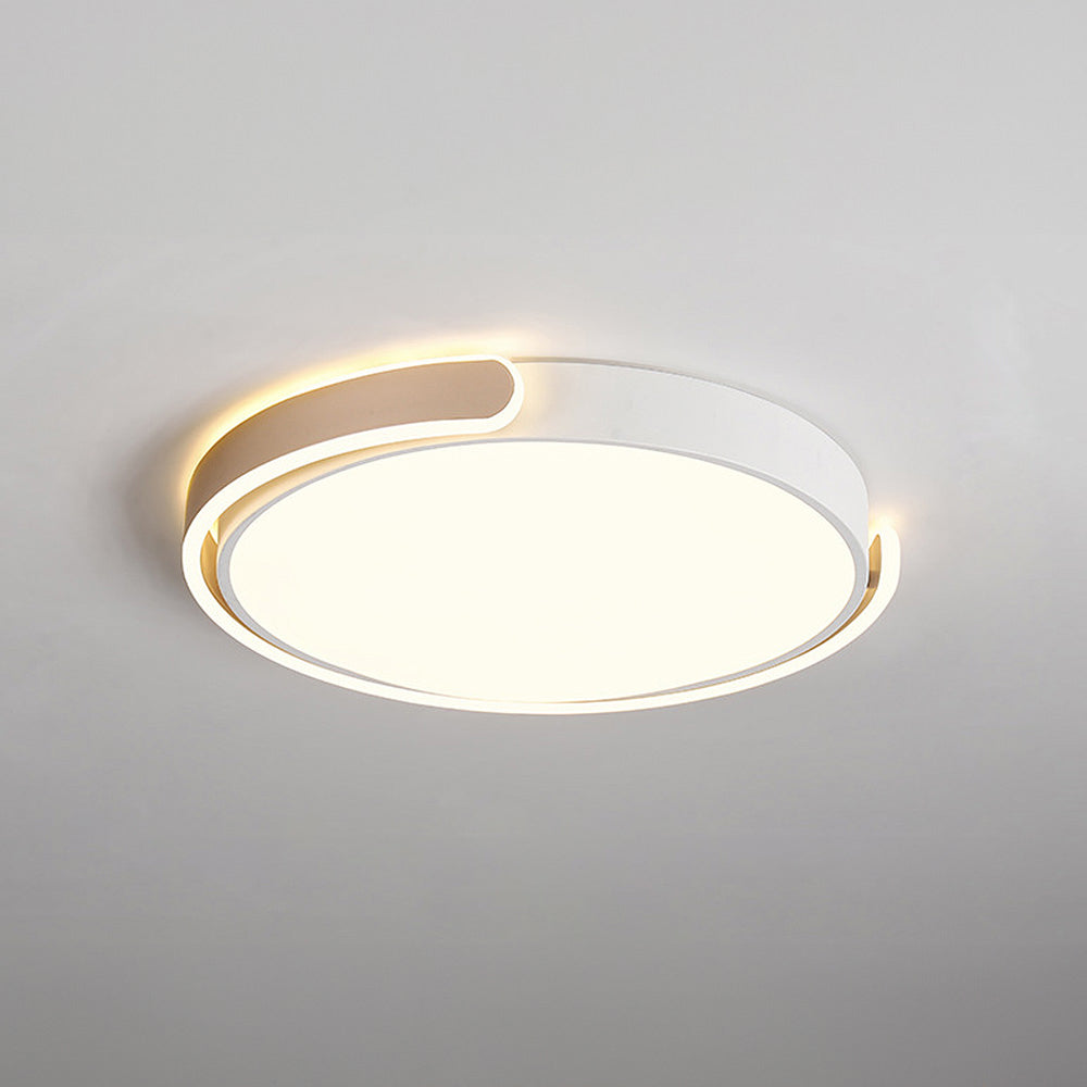Minimalist Round Acrylic Colorful Bedroom LED Ceiling Light