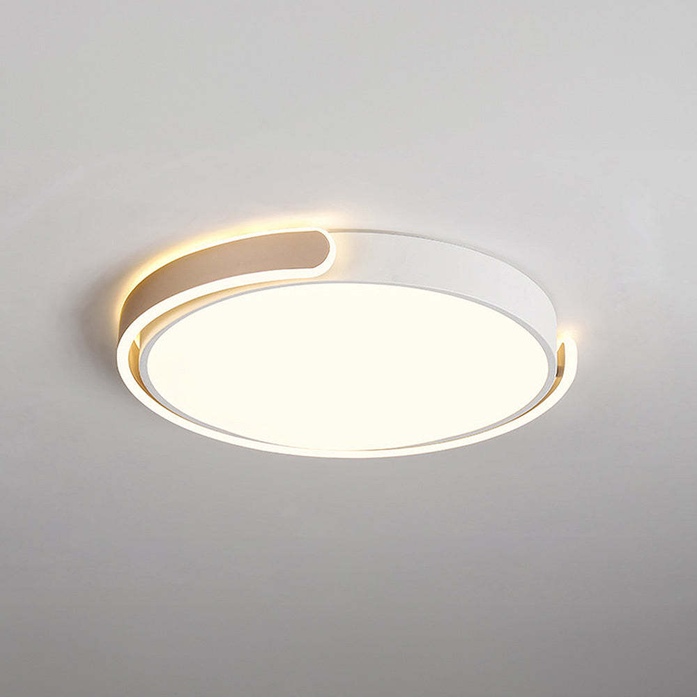 Minimalist Round Acrylic Colorful Bedroom LED Ceiling Light