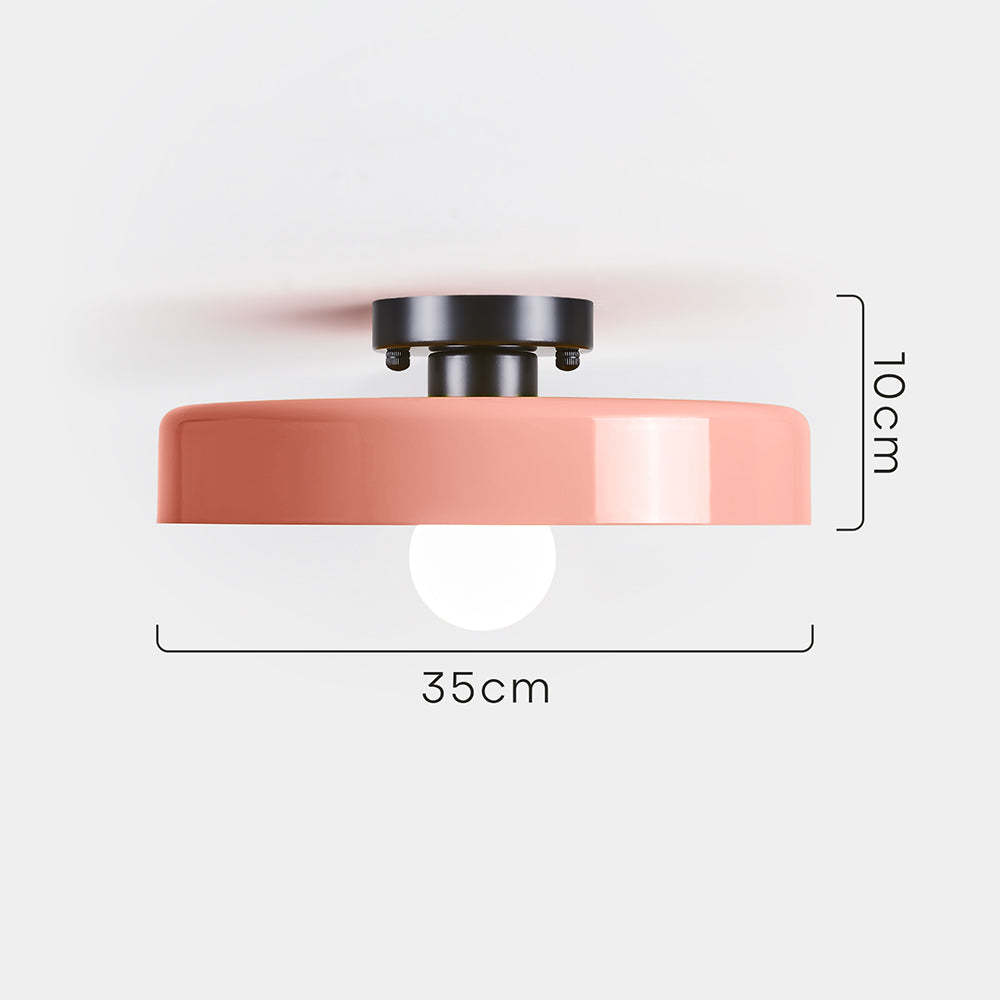 Modern Art Decor Iron Round LED Flush Mount Ceiling Lights