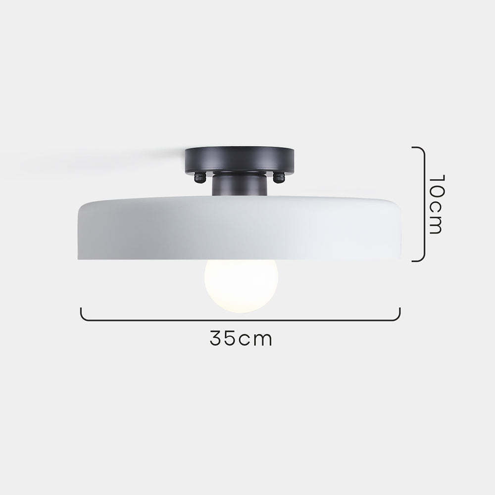 Modern Art Decor Iron Round LED Flush Mount Ceiling Lights