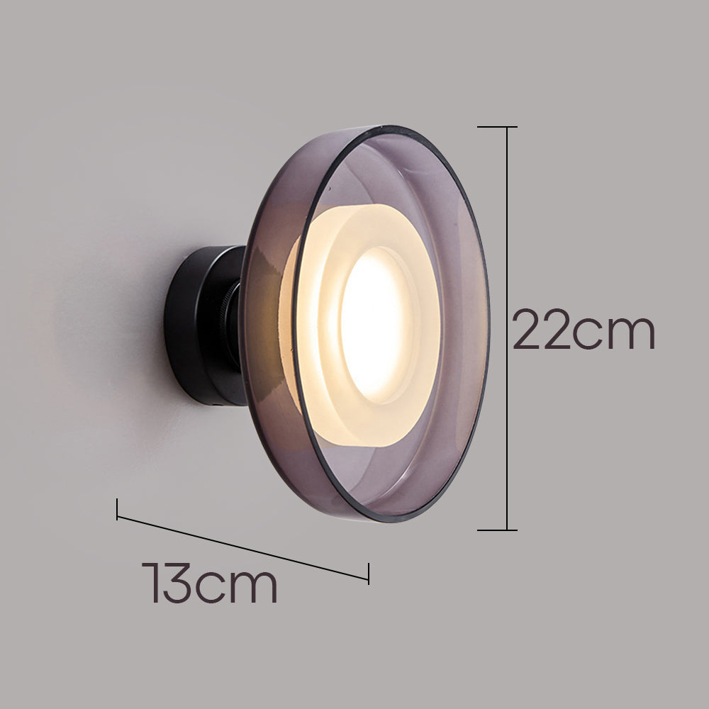Nordic Minimalist Glass Round LED Hallway Wall Sconce