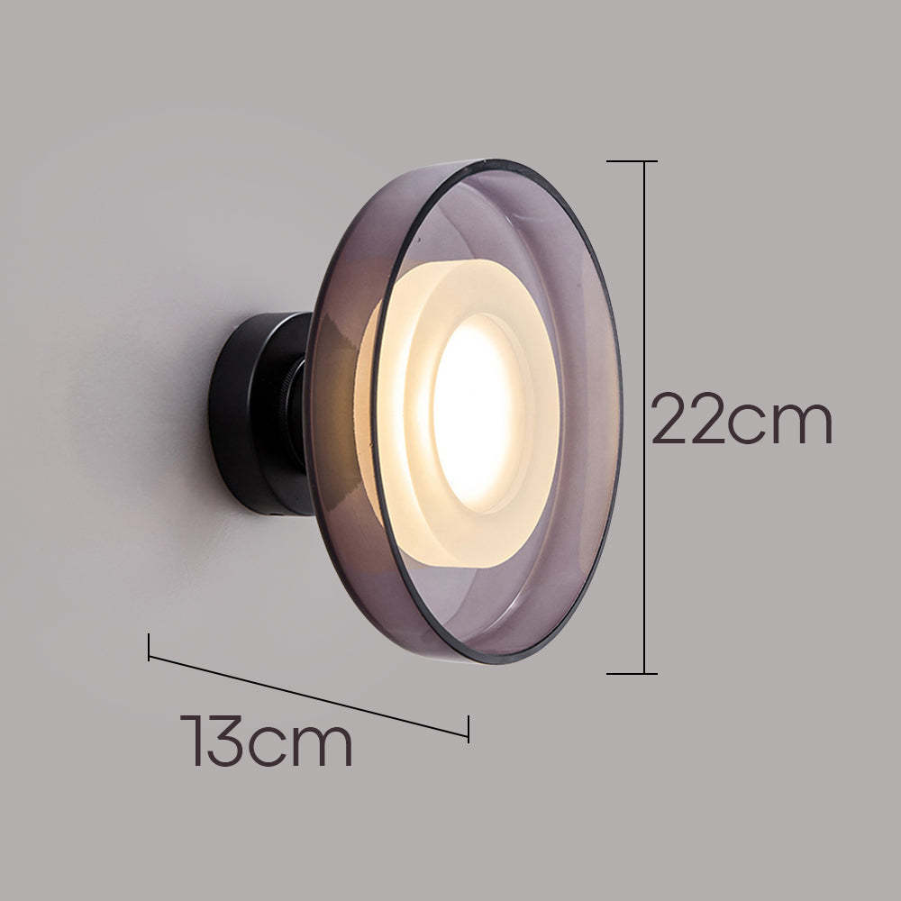 Nordic Minimalist Glass Round LED Hallway Wall Sconce