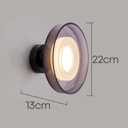 Nordic Minimalist Glass Round LED Hallway Wall Sconce
