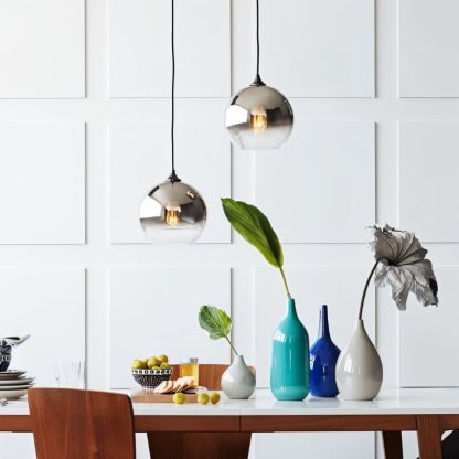 Modern Simple Colorful Glass Hanging Lamp