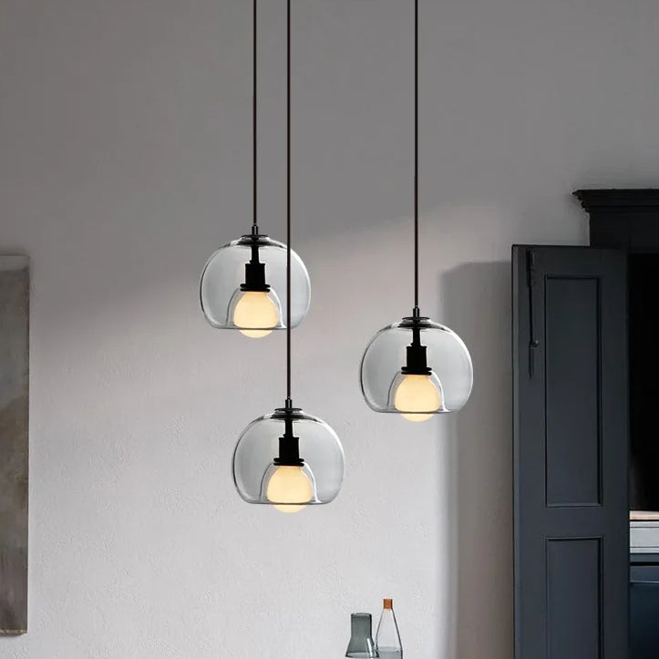 Modern Multi-Head Glass Kitchen Pendant Lights