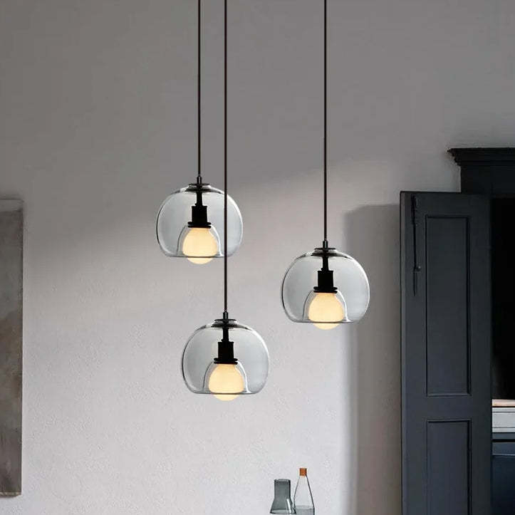 Modern Multi-Head Glass Kitchen Pendant Lights