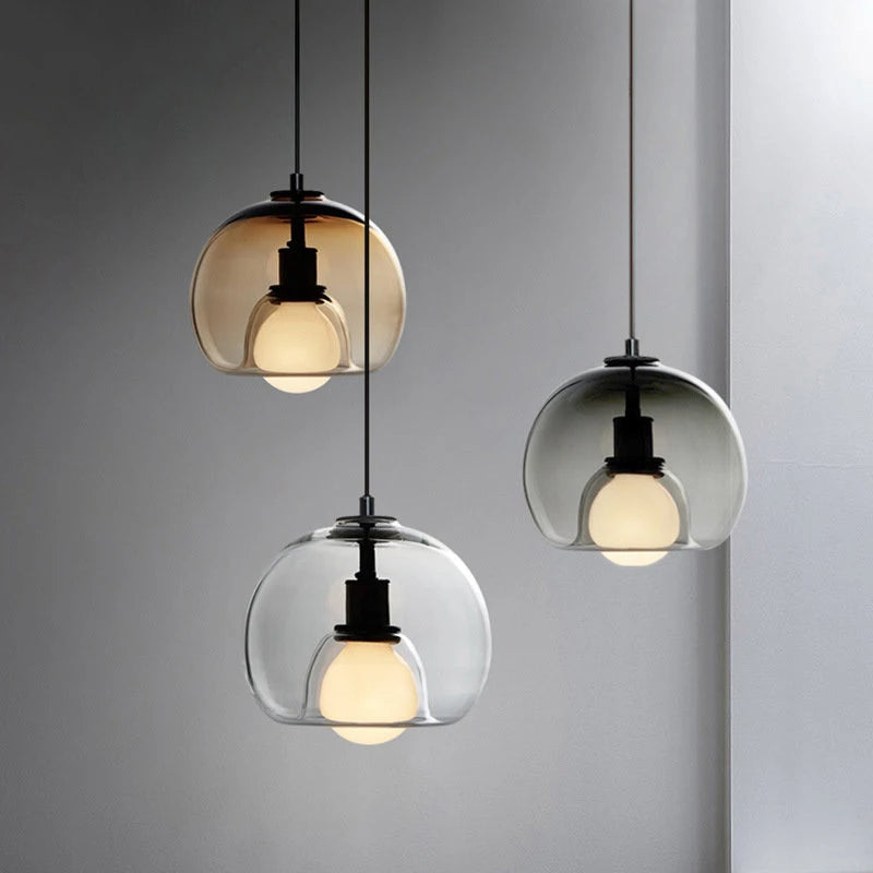 Modern Multi-Head Glass Kitchen Pendant Lights