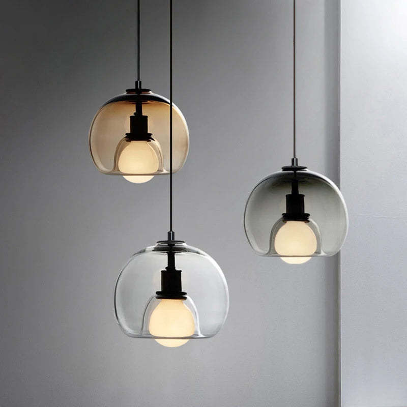 Modern Multi-Head Glass Kitchen Pendant Lights