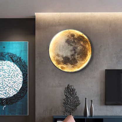 LED Moon Acrylic Home Decro Wall Lamp