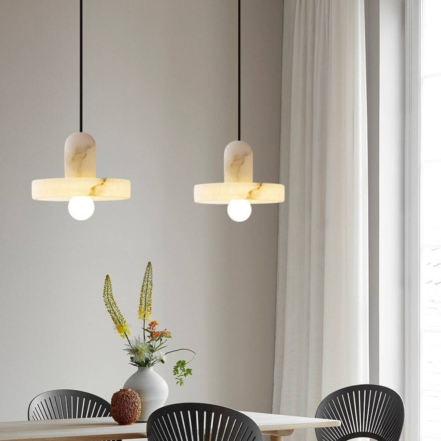 Marble Modern White Pendant Light For Living Room