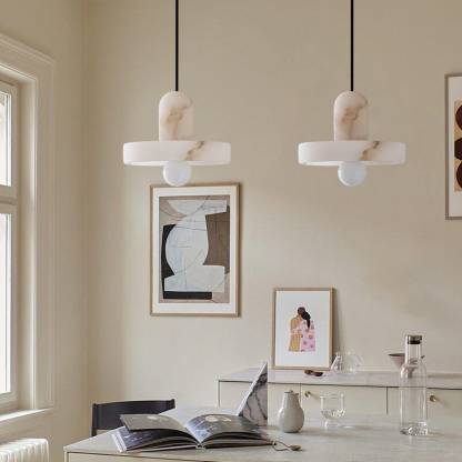 Marble Modern White Pendant Light For Living Room