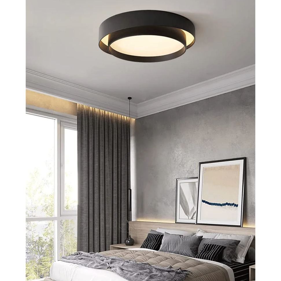 Nordic Modern Minimalist Creative Circular LED Design Ceiling Light -Homdiy