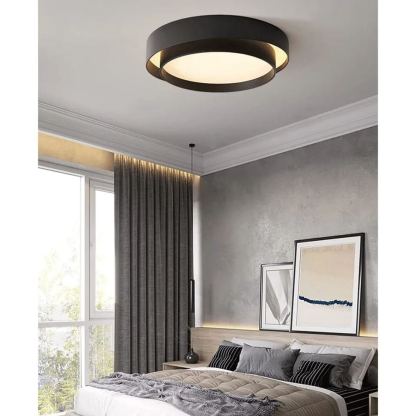 Nordic Modern Minimalist Creative Circular LED Design Ceiling Light -Homdiy
