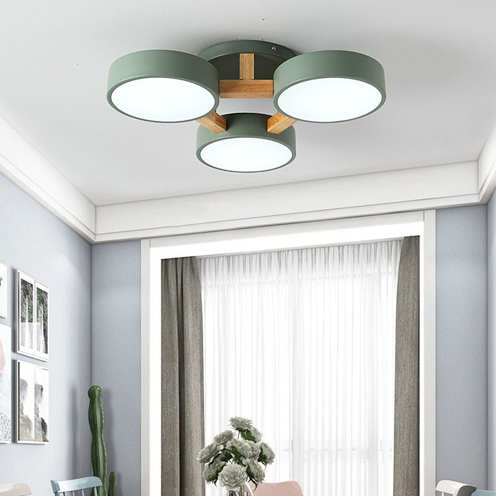 Simple LED Semi Flush Bedroom Ceiling Lighting