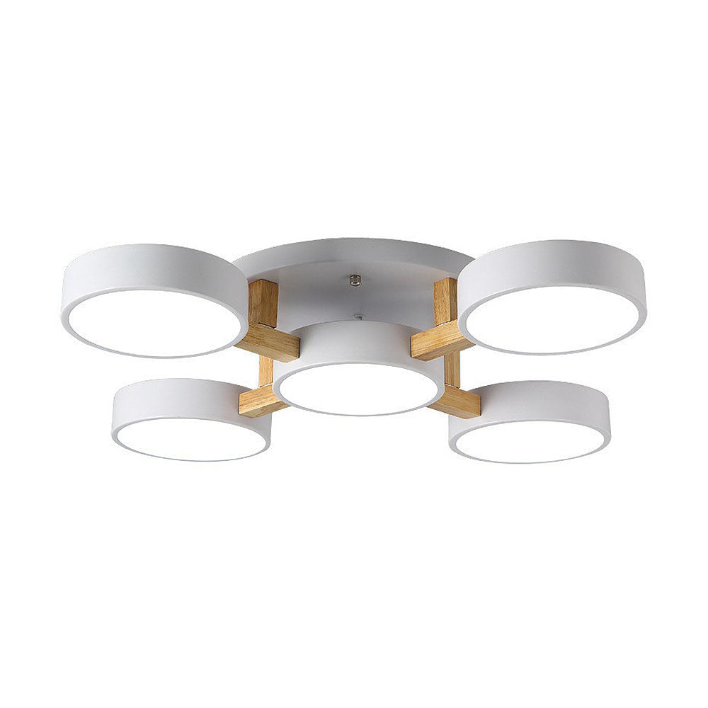 Simple LED Semi Flush Bedroom Ceiling Lighting