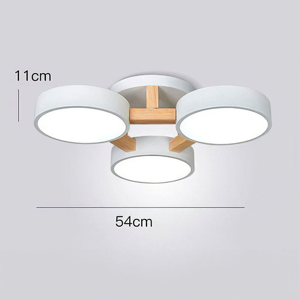 Simple LED Semi Flush Bedroom Ceiling Lighting