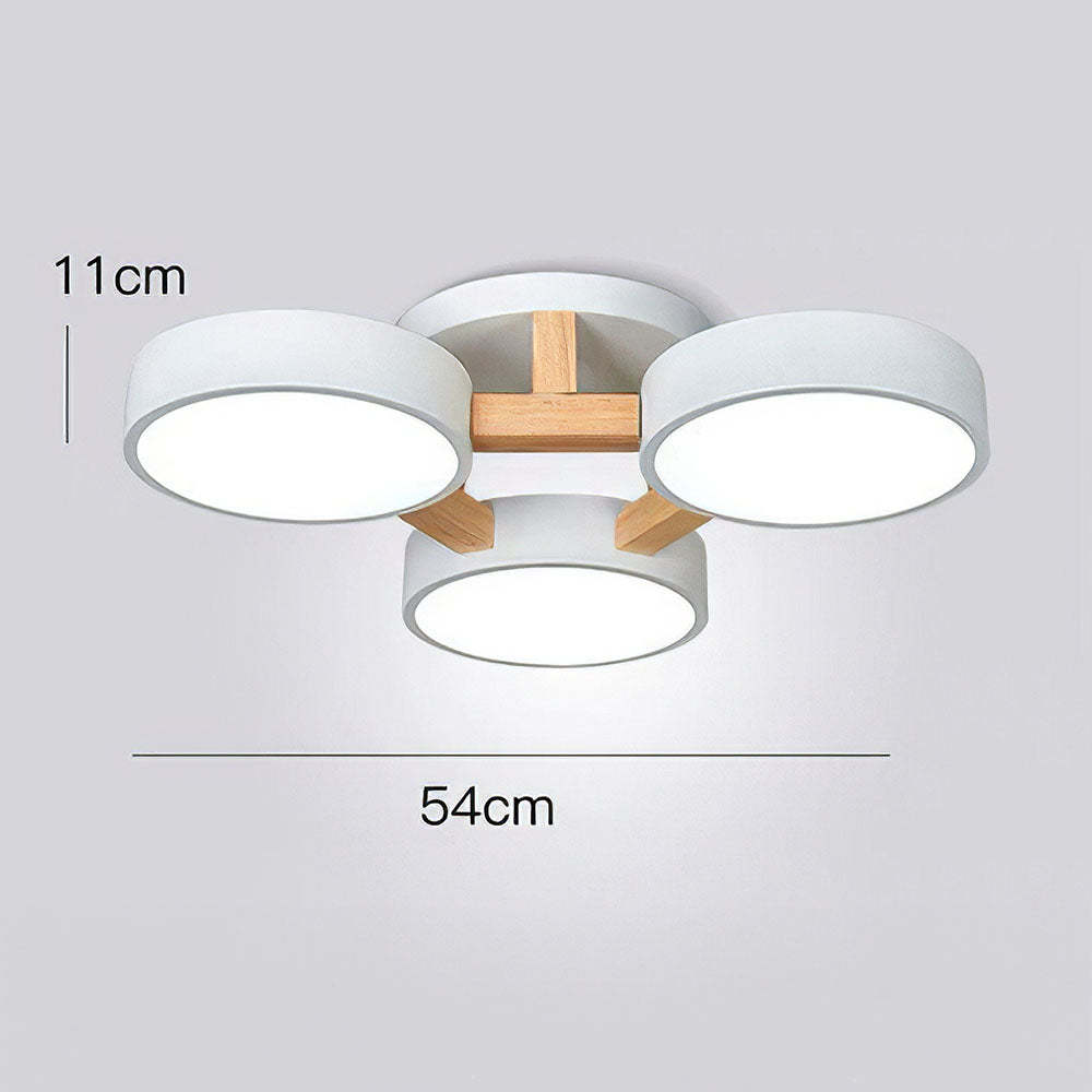 Simple LED Semi Flush Bedroom Ceiling Lighting