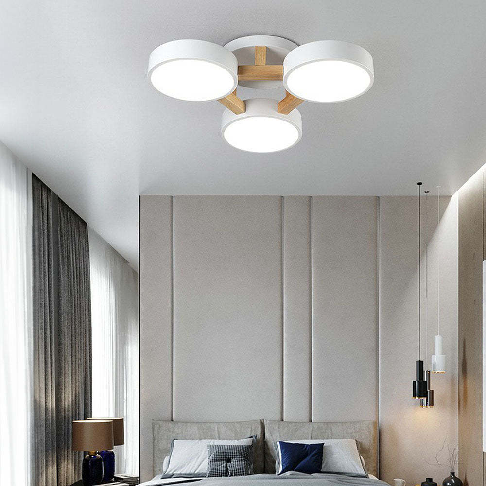 Simple LED Semi Flush Bedroom Ceiling Lighting