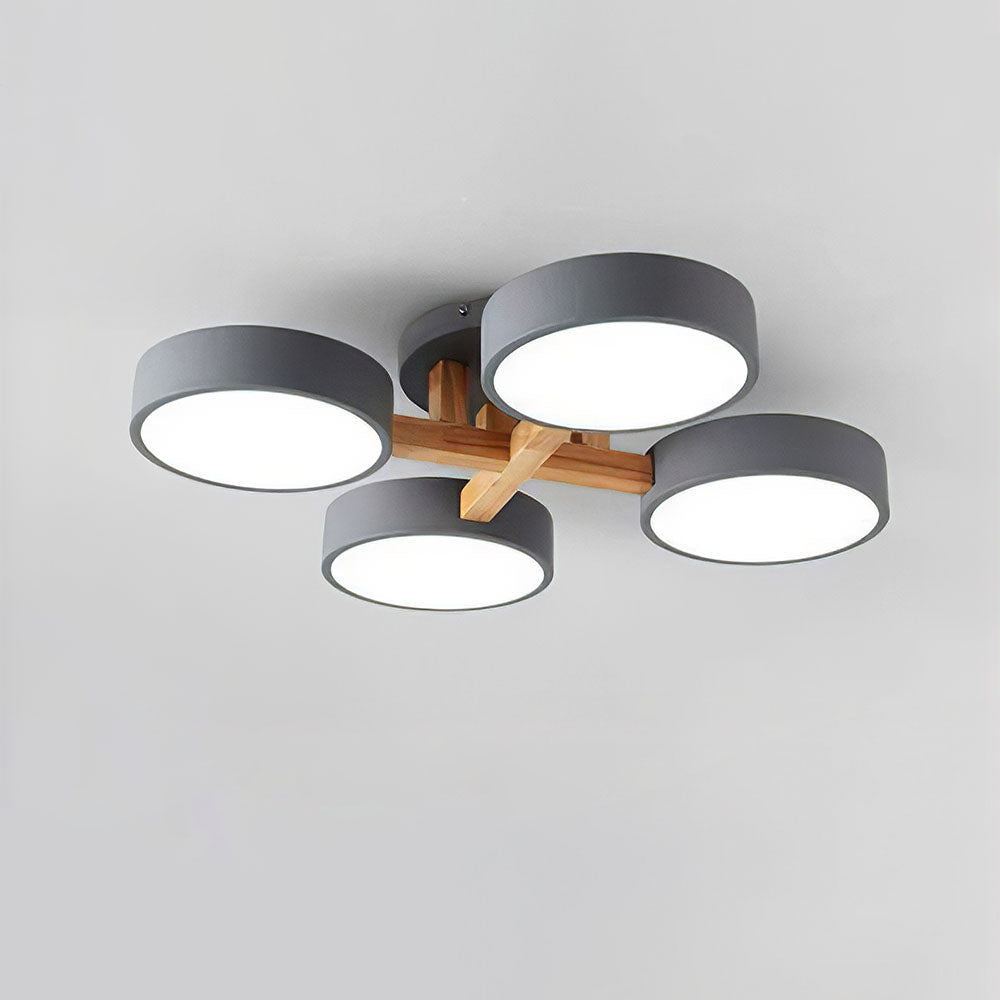 Simple LED Semi Flush Bedroom Ceiling Lighting