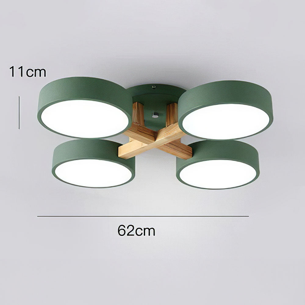 Simple LED Semi Flush Bedroom Ceiling Lighting