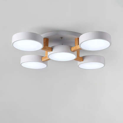 Simple LED Semi Flush Bedroom Ceiling Lighting