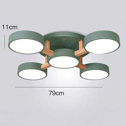 Simple LED Semi Flush Bedroom Ceiling Lighting