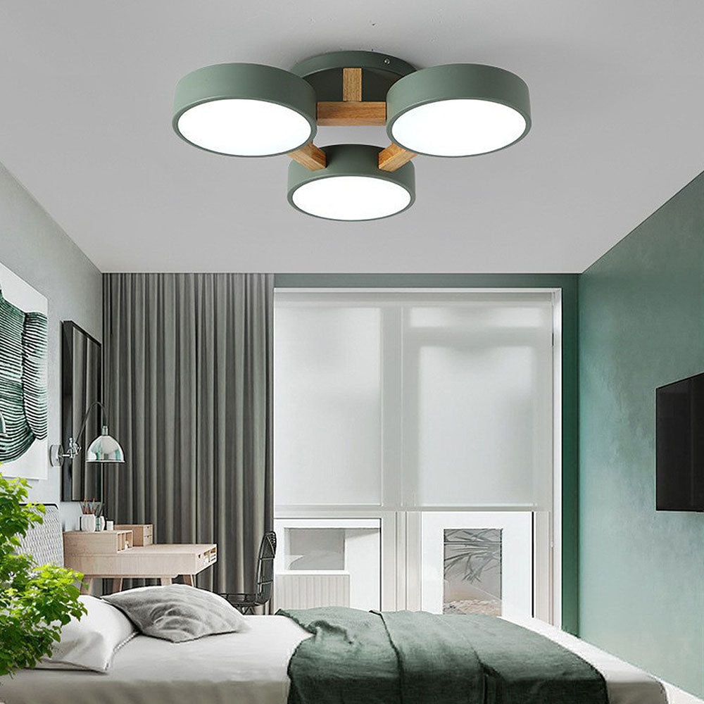 Simple LED Semi Flush Bedroom Ceiling Lighting