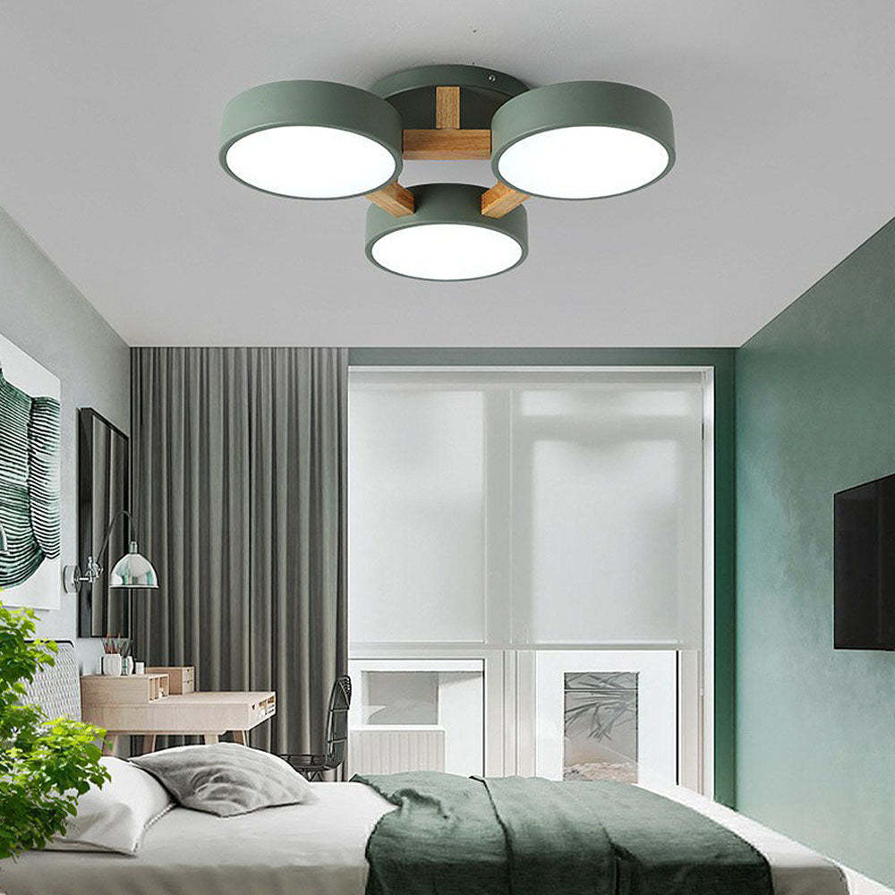 Simple LED Semi Flush Bedroom Ceiling Lighting