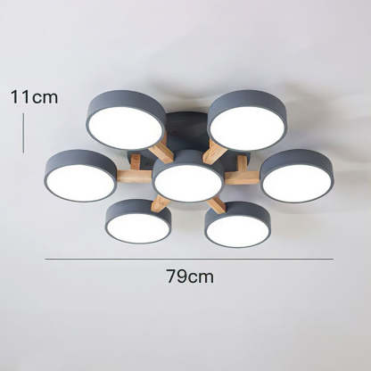Simple LED Semi Flush Bedroom Ceiling Lighting