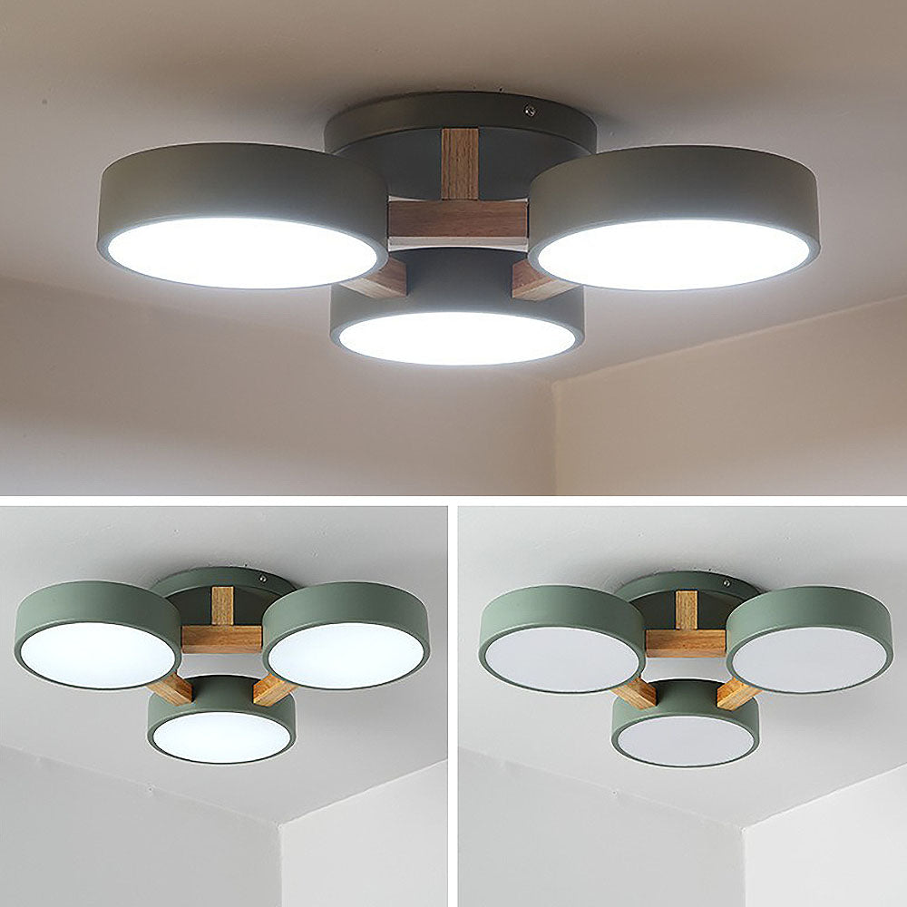Simple LED Semi Flush Bedroom Ceiling Lighting
