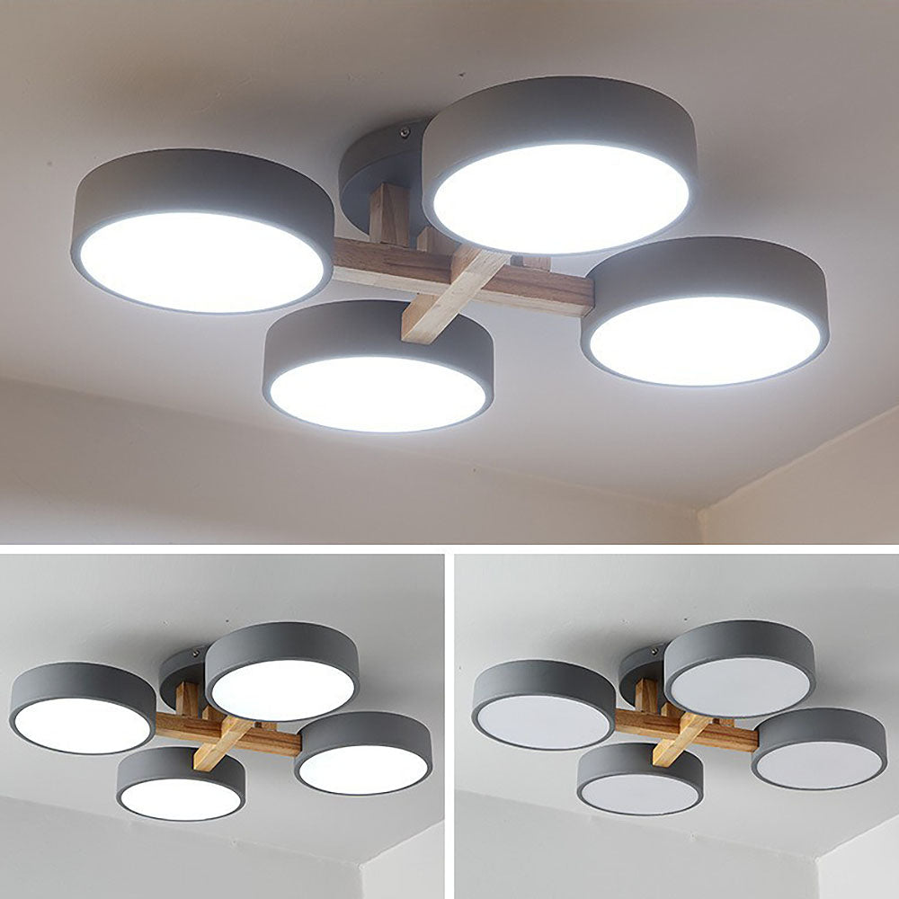 Simple LED Semi Flush Bedroom Ceiling Lighting