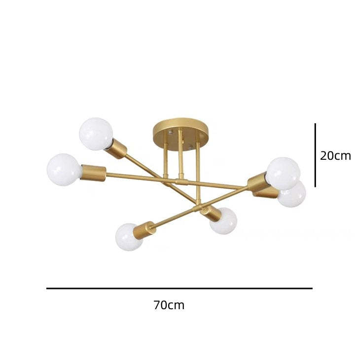 Semi Flush Mount Iron Bedroom Ceiling Lights