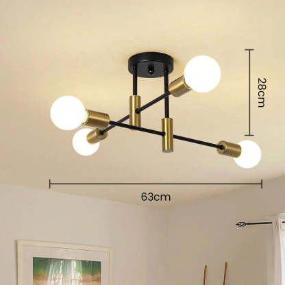 Modern Nordic Black Chandelier Lights