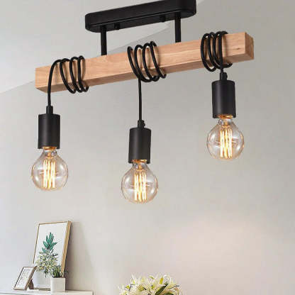 Industrial Iron Black Ceiling Lights For Living Room