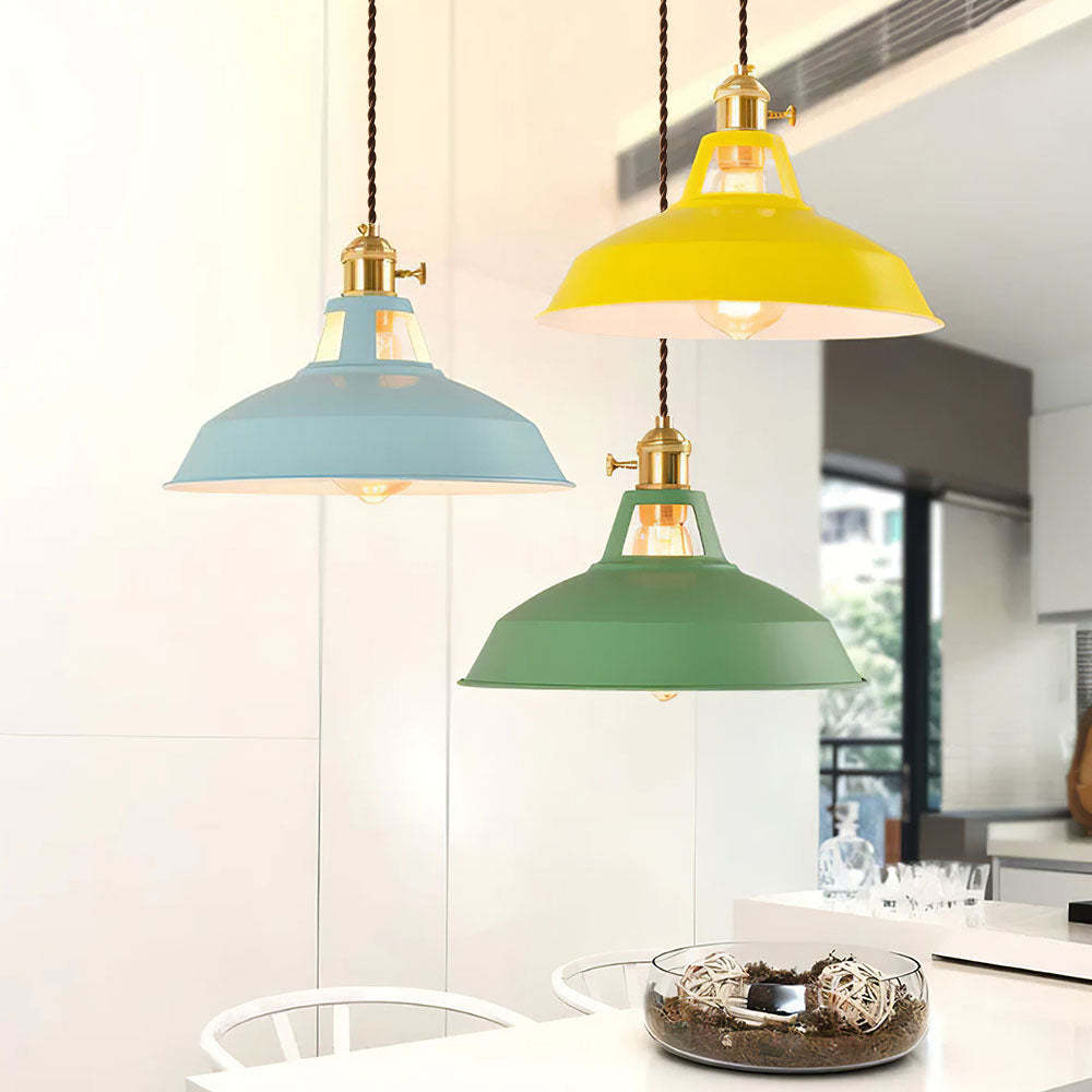 Modern Colourful Simple Kitchen Iron Pendant Light