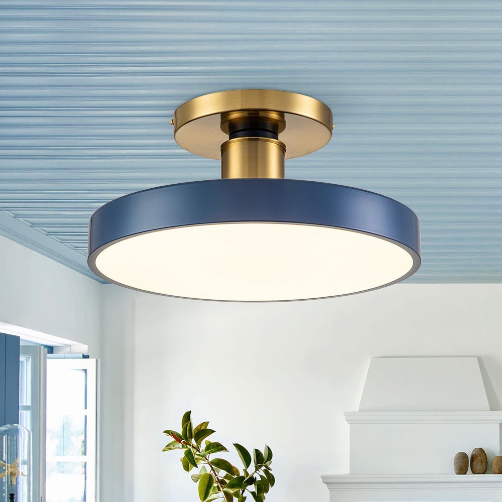 Contemporary Blue LED Ceiling Lights For Living Room
