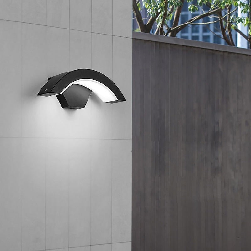 Modern Black Outdoor Wall Lights for Garden
