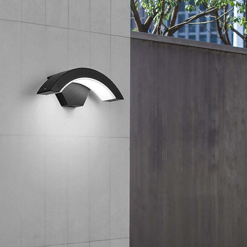 Modern Black Outdoor Wall Lights for Garden