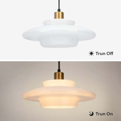 Mid Century Home Decor Glass Ceiling Pendant Light